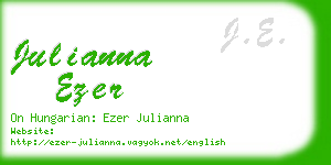 julianna ezer business card